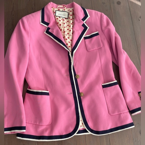 Gucci pink cady blazer women M - Picture 6 of 12